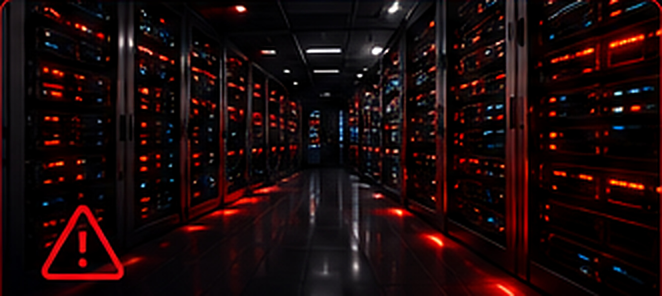 Red-lit enterprise storage arrays